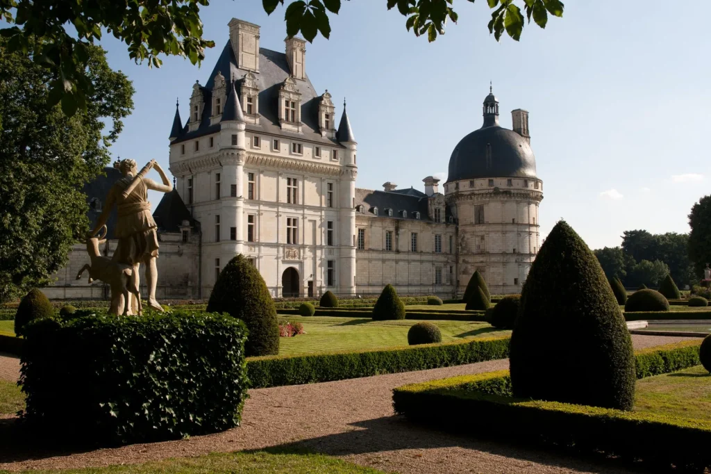 Le chateau de Valençay vu depuis le parc