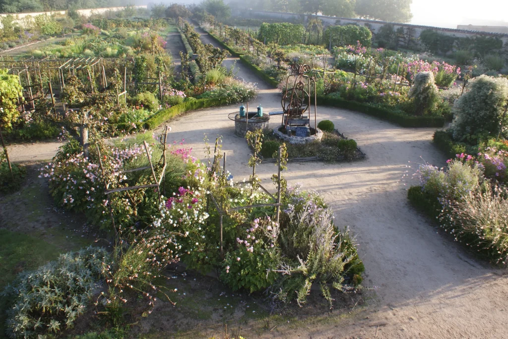 Jardin potager du château de La Bussière