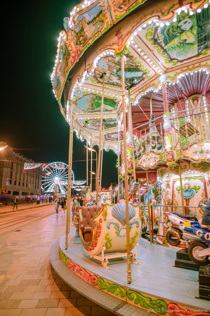 Manège pour Noël à Tours