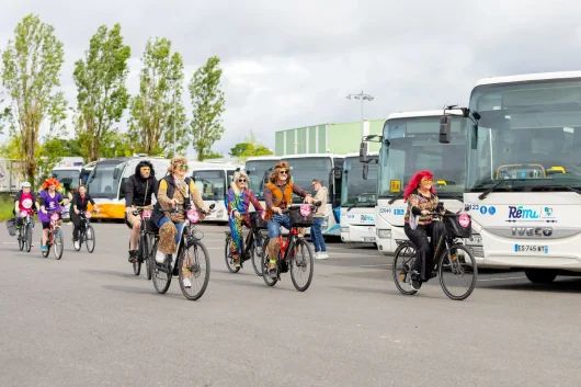 cyclistes déguisés